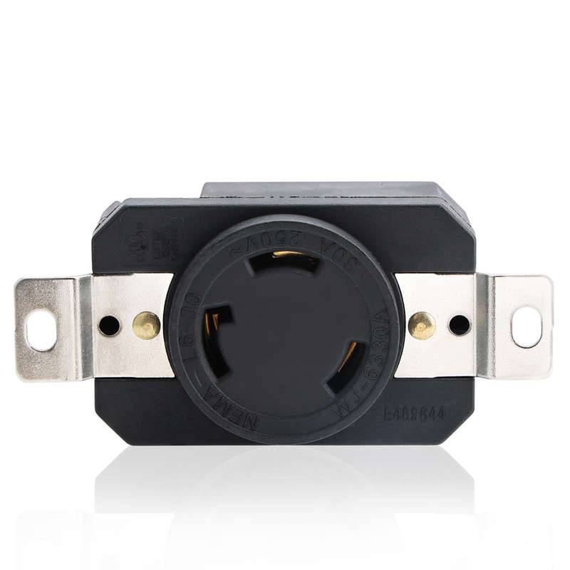 STARELO Locking Receptacle for Generator NEMA L6-30R Twist Lock Wall Outlet 30A 250V 2 Pole 3 Wire Grounding Electrical Receptacle Industrial Grade UL Listed (NEMA L6-30R)