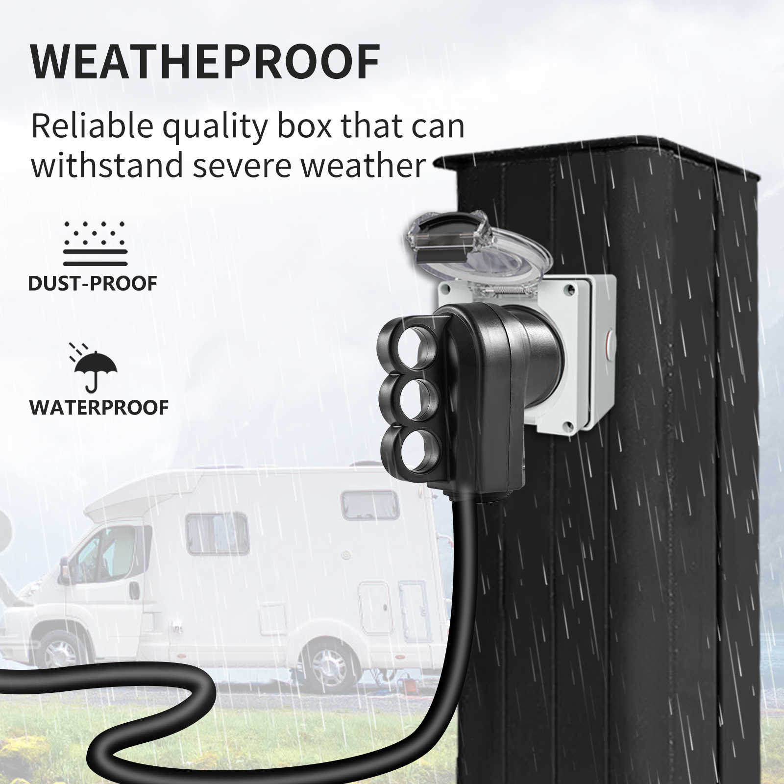 50A Weather-Resistant RV Outlet │ Legrand